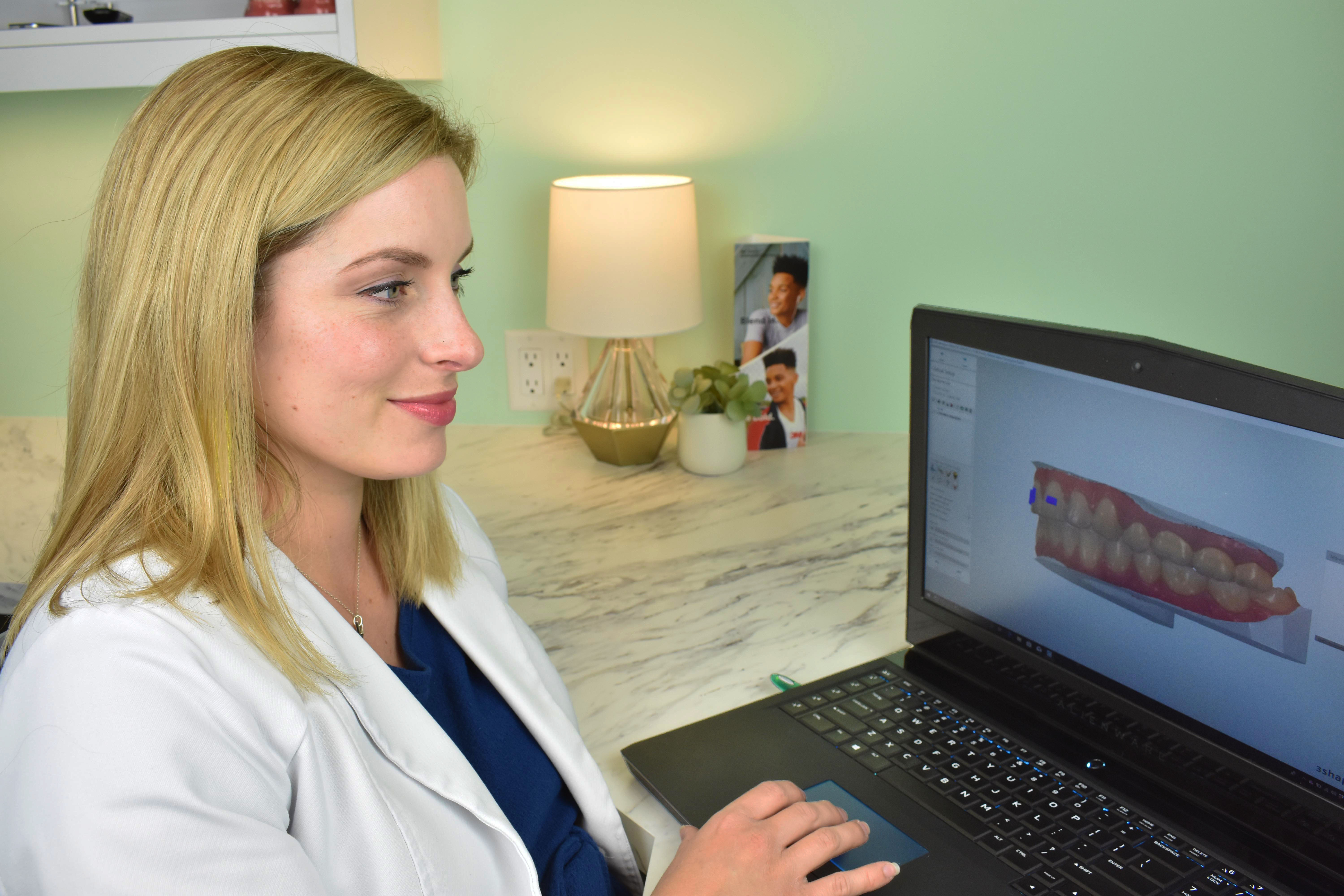 Following a digital scan of the teeth, Dr. Brooks plans your aligner treatment utilizing advanced orthodontic planning software.